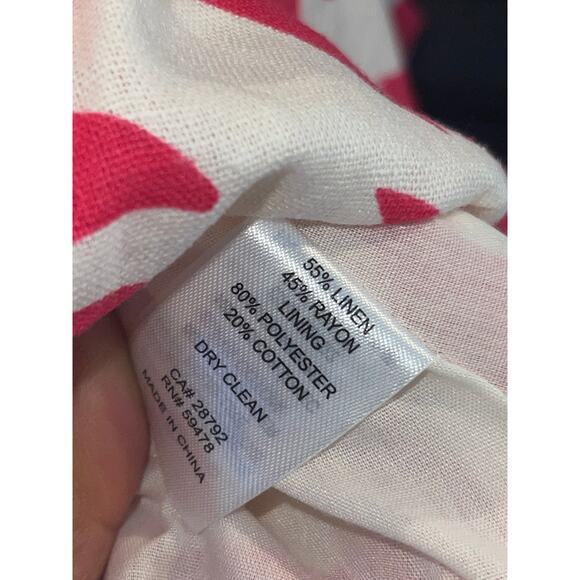 House of Harlow 1960 Plunge V Neck Puff Sleeve Linen Blend Twirl Dress sz 8 NWT - Picture 4 of 7